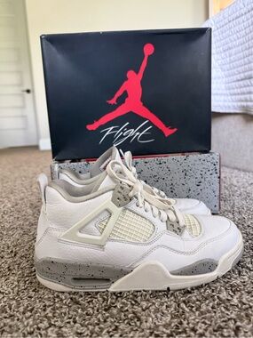 Air Jordan 4 Retro White Oreo Size 5.5Y